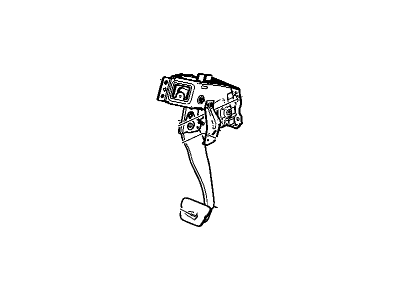 Chevy 20944521 PEDAL,BRAKE(W/BRACKET)(INCLUDES 4,6,7)(CODE AGA,A9G)