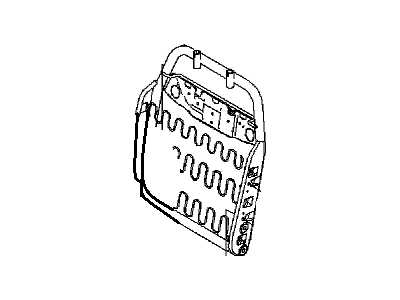 GM 95986220 Frame, Front Seat Back 95986220 GM Frame, Front Seat Back Illustration 1 of 1