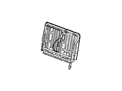 GM 88937944 Frame, Ae7 - Front Split Bench (Except "D" Trim), Rear 88937944 GM Frame, Ae7 - Front Split Bench (Except "D" Trim), Rear Illustration 1 of 1