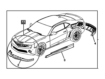 Chevy 22745045 Ground Effects