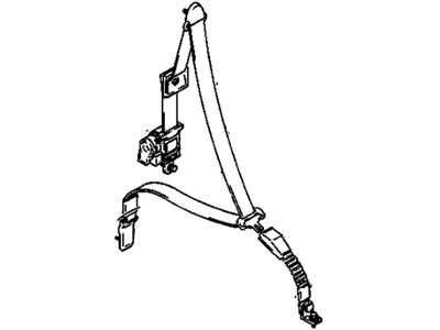 Chevy 91174098 Seat Belt Assembly