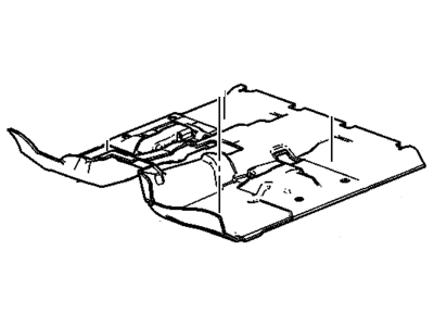 94672828 GM Mat, Toe/Floor Panel, Black Illustration 1 of 1