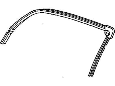 GM 10180165 Window Trim, Front Driver Side 10180165 GM Window Trim, Front Driver Side Illustration 1 of 1