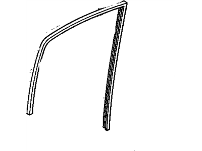 GM 25647761 Run Channel, Rear Passenger Side 25647761 GM Run Channel, Rear Passenger Side Illustration 1 of 1