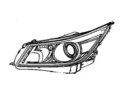 Buick 19351927 HEADLAMP KIT,(INCLUDES 3-10,13-15,22-26)(W/METALIZED PROJECTOR RING)