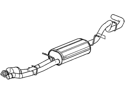 GMC Sierra 2500 Muffler - 15798962