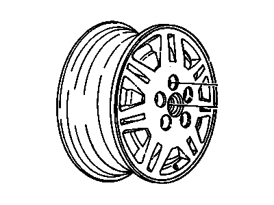Chevy 12504620 Wheel, Alloy