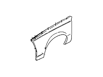 Chevy 14093536 Fender