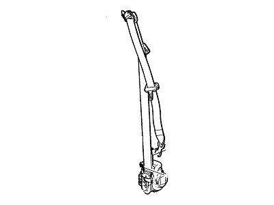 Chevy 23472521 RETRACTOR,FRONT SEAT BELT(INCLUDES 2)(DUNE)(W/PRETENSIONER)