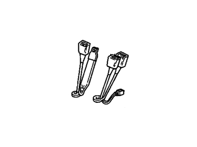 Chevy 15615890 Center Seat Belt