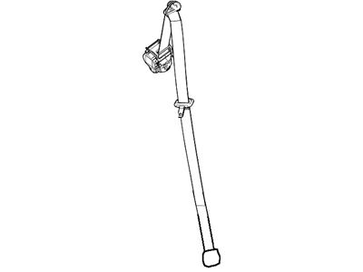 GMC 23468522 RETRACTOR,3RD ROW SEAT BELT(INCLUDES 3,4)(SHALE)