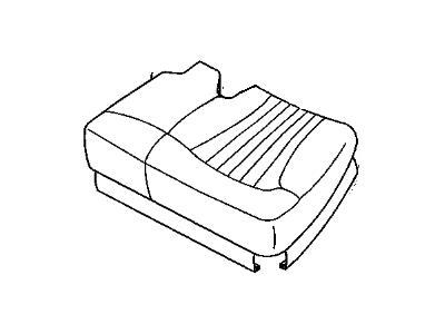 88935391 GM Cover, Am7 - Rear Bucket/Split Seat Cushion Illustration 1 of 1