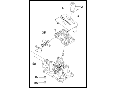Pontiac G3 Automatic Transmission Shifter - 95978794