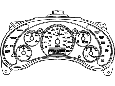 Oldsmobile Speedometer - 9353785
