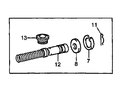 Chevy Prizm Clutch Master Repair Kit - 94859175