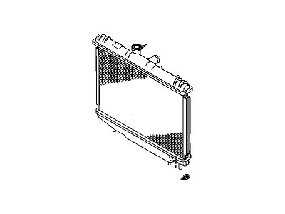 GM 52467290 Radiator, Radiator 52467290 GM Radiator, Radiator Illustration 1 of 1