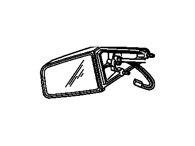 Cadillac Fleetwood Side View Mirrors - 25611104