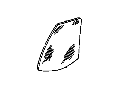 GM 10155645 Door Glass, Rear Driver Side 10155645 GM Door Glass, Rear Driver Side Illustration 1 of 1