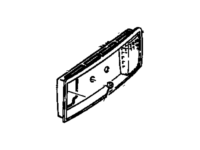Cadillac 16518167 License Pocket