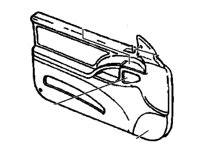Chevy 10299919 Door Trim Panel