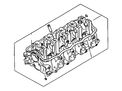 GM 91177344 Cylinder Head 91177344 GM Cylinder Head Illustration 1 of 1