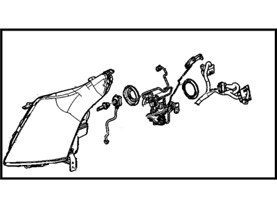 Cadillac 19351946 HEADLAMP KIT,(INCLUDES 2-7,9-12)