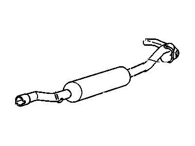 Chevy 15991763 Muffler With Tail Pipe