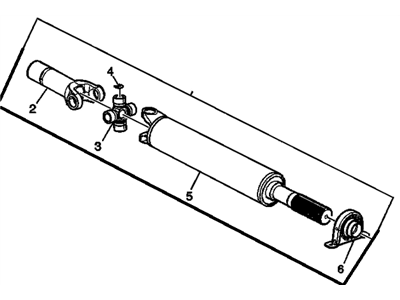 GM 25857887 Drive Shaft 25857887 GM Drive Shaft Illustration 1 of 1