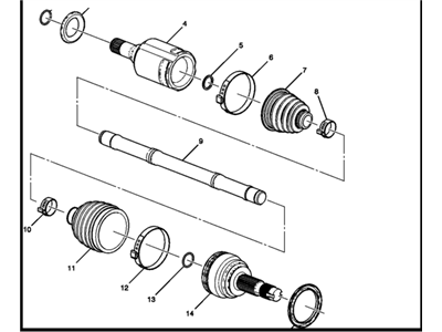 Buick 84628594 Axle Assembly