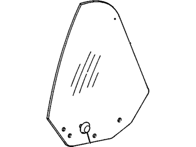 GM 20498952 Glass, Driver Side 20498952 GM Glass, Driver Side Illustration 1 of 1