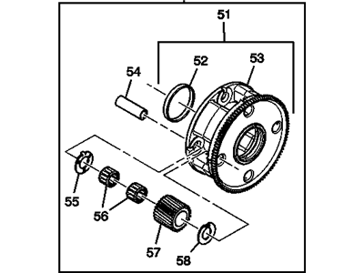 29541704 GM Carrier, Transmission Planet Illustration 1 of 1