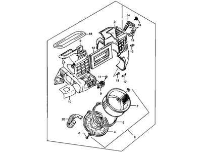 Chevy 30016734 Heater Assembly