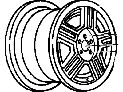 Chevy 10174996 Wheel, Alloy