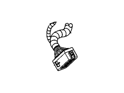 Chevy 19181245 CONNECTOR,INLINE-TO DASH HARNESS(2IN WIDE)(PART OF 14)(BLACK)(16-WAY MALE)(W/O LEADS)