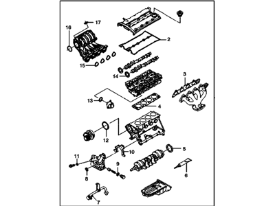 Chevy 93742687 Overhaul Gasket Set