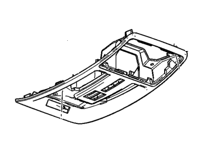 Cadillac 23448106 CONSOLE,ROOF(INCLUDES 2-5,7,11-16,19-22)(TITANIUM)