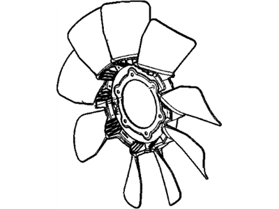 Chevy Express 2500 A/C Condenser Fan - 15228374