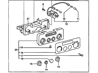 Chevy 94859832 Heater Control