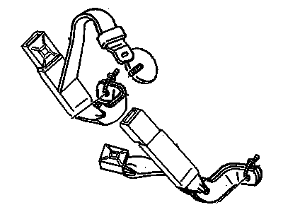 Cadillac DeVille Seat Belt - 12530861