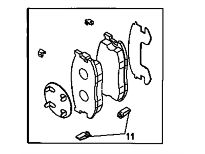 Chevy Spectrum Brake Pads - 94449206