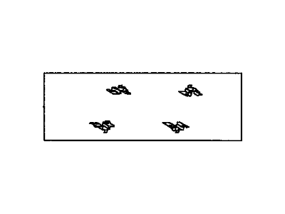 19205154 GM Retainer Kit, Brake Shoe Anchor, Front Illustration 1 of 1