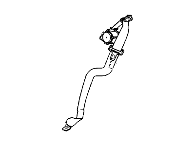 GM 19208828 Lap & Shoulder Belt, Rear 19208828 GM Lap & Shoulder Belt, Rear Illustration 1 of 1