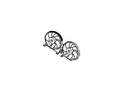 Cadillac Catera A/C Condenser Fan - 24436493