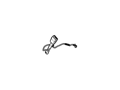 Cadillac 19258567 BELT KIT,DRIVER SEAT (BUCKLE SIDE)(TITANIUM)