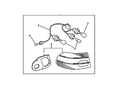 Chevy 94857196 Tail Lamp Assembly
