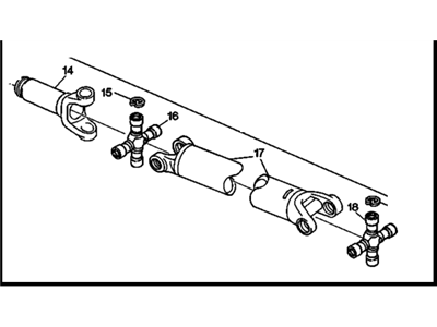 15622423 GM Shaft, Propeller, Rear Illustration 1 of 1