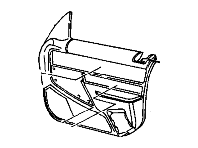GM 10195787 Retractor Bezel 10195787 GM Retractor Bezel Illustration 1 of 1