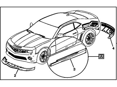 Chevy 22745047 Ground Effects