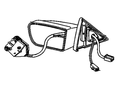 GM 3636609 Mirror Assembly, Rear 3636609 GM Mirror Assembly, Rear Illustration 1 of 1