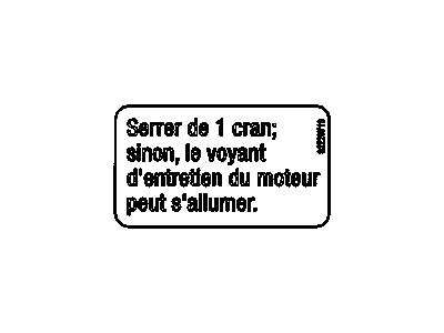 Chevy 23451152 LABEL,BATTERY WARNING